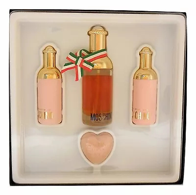 Moschino 4 Piece Gift Set With Eau De Toilette Natural Spray 45 Ml/1.5 Oz. (d) • $47.50