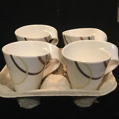 Villeroy & Boch - ''new Wave Ethno” - 4 Tea Cups • $12.95