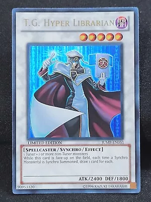 YuGiOh T.G. Hyper Librarian Ultra Rare Limited Edition JUMP-EN051 NM • $16.99