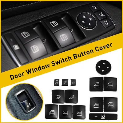 Door Window Switch Button Cover Sticker Fit For Mercedes-Benz CLA250 2013-2017 • $12.34