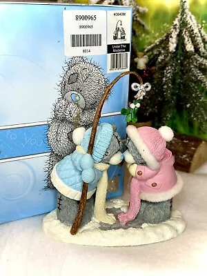 ME TO YOU Christmas FIGURINE  Under The Mistletoe. Box. • £39.99