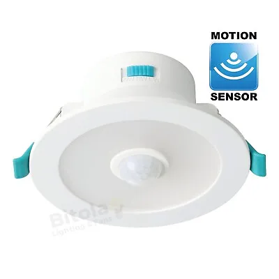 Eglo Rippa 2 Sensor 9w Led Downlight With Pir Motion Warm Cool Day Light White • $39.95