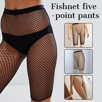 £4.21 • Buy Ladies Womens Fishnet Shorts Tights Mesh See Through Short Hot Pants