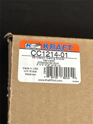 ^ Kraft Tool Co. Western Style Walking Groover 8 X12  1/2 R 1/2 D CC1214-01 NEW • $46.99