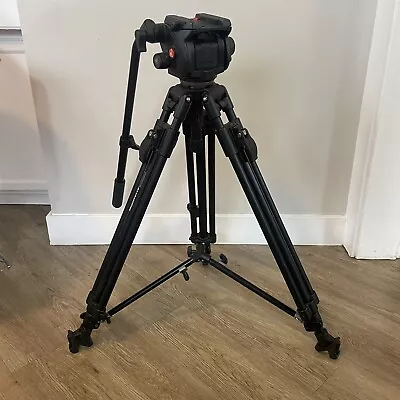 Manfrotto 351MVB2 Tripod W/ 503HDV Fluid Head **No Mount Plate Included** • $80