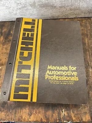 Mitchell Manual For Automotive Pro 1967-1978 Wiring Diagrams For Domestic Cars • $24.99