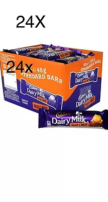 Cadbury Dairy MILK WHOLE NUT STD 24 BARS.TRACKING DELIVERY. Date : 11/2024 • £22.99