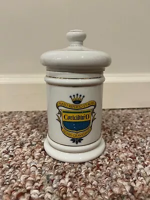 Vintage 1950s Coricidin D Apothecary Jar Made In Japan • $20