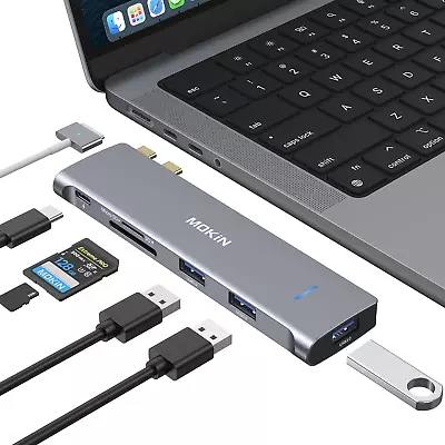 USB C Adapter For Macbook Air Pro 13 15  2021 2020 2019 2018 Accessories Mac Mul • $23.96