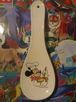 Vtg Mickey Mouse Chef Spoon Rest Holder Treasure Craft Walt Disney Kitchen (MM) • $7