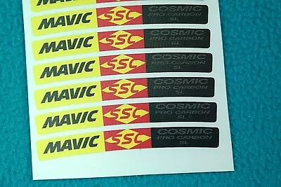 MAVIC COSMIC PRO CARBON SL  SMALL DECAL SET 12pcs • $20