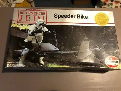 £100 • Buy Star Wars ROTJ Speeder Bike  - Airfix Model - Parts Still Sealed 