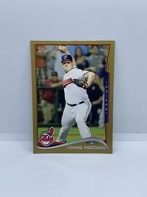 2014 Topps Series 2 Vinnie Pestano Gold /2014 Cleveland Indians #458 • $1