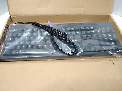 Vintage Chicony Black PS/2 Keyboard English KB-2961 • $29.99