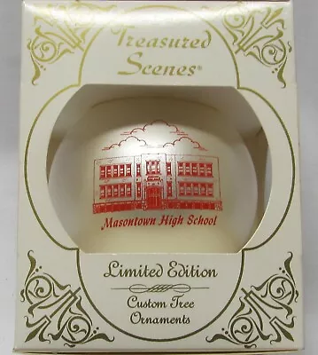 Treasured Scenes Masontown High School Masontown Pa Christmas Ornament 8th Ed • $16.99