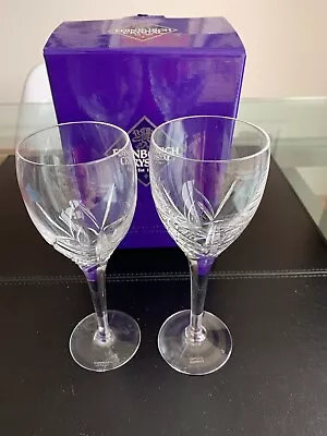Edinburgh Crystal “Skye” Wine Glasses. Set Of 2. • £25