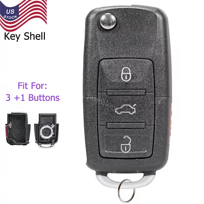For Volkswagen VW Mk4 MK5 Beetle Golf Jetta Passat Flip Car Key Fob Shell Case • $8.68