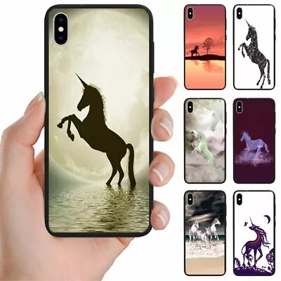 For Samsung Galaxy Series - Unicorn Theme Print Mobile Phone Back Case Cover #1 • $9.98