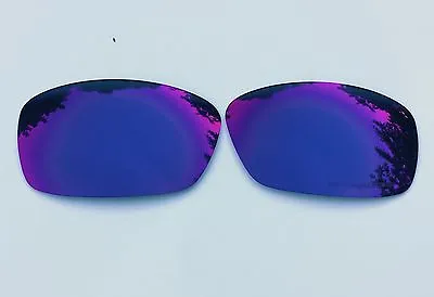 Engraved Polarized Blue & Red Mirrored Replacement Oakley Hijinx Lenses • £12.99