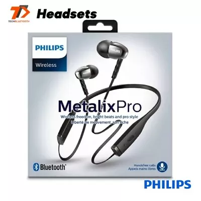 TechBluetooth PHILIPS SHB5950 MetalixPro Wireless Neckband Black • $24.99