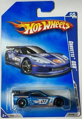 2007 Hot Wheels HW Racing 5/10 Corvette C6R Blue Diecast Car • $9.95