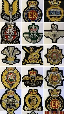 British Military Embroidered Regimental Blazer Badgeswire&bullion Embroidered • £14.99