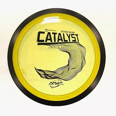 NEW DISC GOLF MVP PROTON CATALYST UNDERSTABLE DISTANCE DRIVER 174g YELLOW MF • $19.99