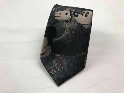 Vtg Disney Cervantes Mickey Mouse Mens Metallic Neck Tie 57” • $16.09