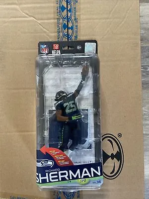 NFL Series 36 Richard Sherman McFarlane Action Figure Seahawks Blue Jersey • $29.99