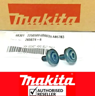 2 X Genuine Makita Lock Screw Bolt & Outer Flange For BTM40 BTM50 Multi-Tools  • £5.96