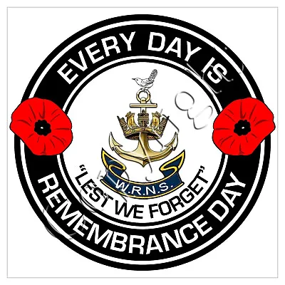 £2.79 • Buy Wrns Womens Royal Naval Service  Rn Classic Remembrance Day Sticker