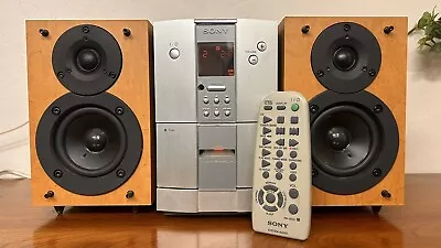 Sony HCD-ED2 With SS-CEX1 Speakers AM/FM/CD/Cassette Stereo Mini System • $289.99