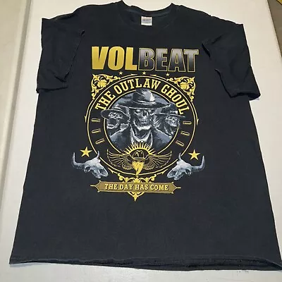 2000s Volbeat The Outlaw Ghoul Rock Band Music Group Graphic Black Shirt XL • $24.99