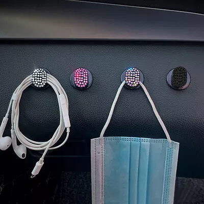1x Car Interior Hook Cable Hanger Organizer Sunglasses Holder Clip Accessories • £2.51