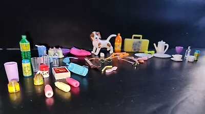 Barbie Accessories 48 Pc. Lot 80s-90s Pager Flip Cell Phone Boombox Cake Vintage • $29.99