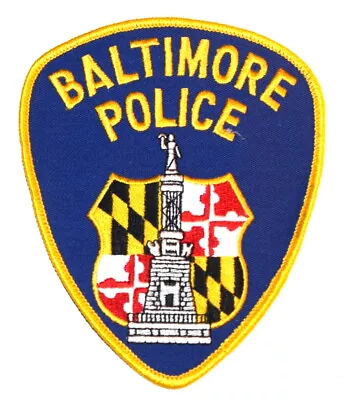 BALTIMORE MARYLAND MD Sheriff Police Patch STATUE STATE CHEVRON ~ • $3.99