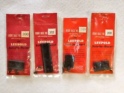 Lot X 4 Vintage Leupold Detacho-mount Sight Base • $11.95