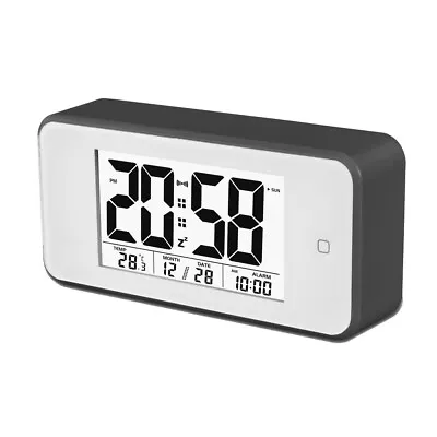 $25 • Buy Smart Light Lcd Alarm Clock Backlit Display Portable Battery Operated - Black