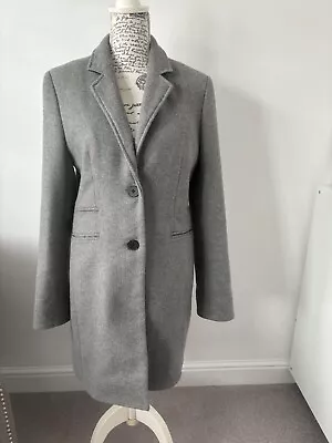 Jack Wills Ladies Grey Long Coat Size 14 • £16.99