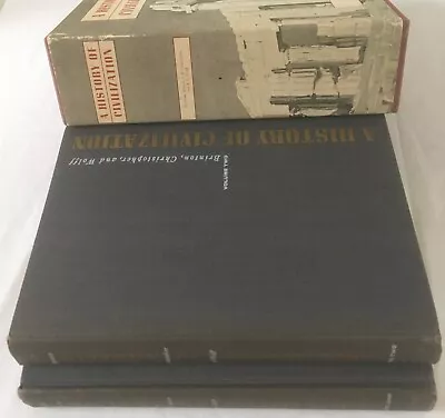 A History Of Civilization Brinton Christopher Wolff 2 Vol Box Set 1958 Complete • $16
