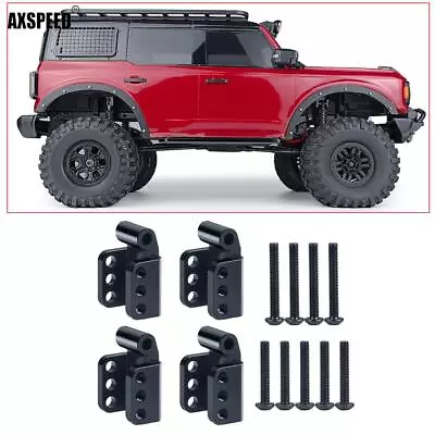 FLYXM Lift Kit Front+Rear Upper Shock Mount For 1:10 RC TRX-4 Crawler • $18.11