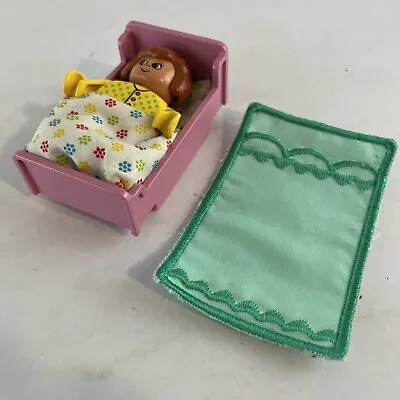 Lego Pink Bed Covers Doll House Hair Sleeping Bag Dollhouse Furniture • $10.35