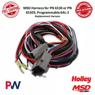 MSD Replacement Wiring Harness For PN 6530 Or PN 65303 Programmable 6AL-2 #8892 • $71.80