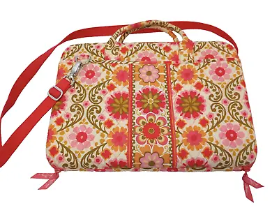 VERA BRADLEY 17  Hard Shell Computer Laptop Case  W/Strap Folkloric Pattern • $22