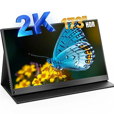 UPERFECT 17.3  2560*1440 2K Monitor Portable Gaming Monitor HDMI USB C PC Screen • $201.99