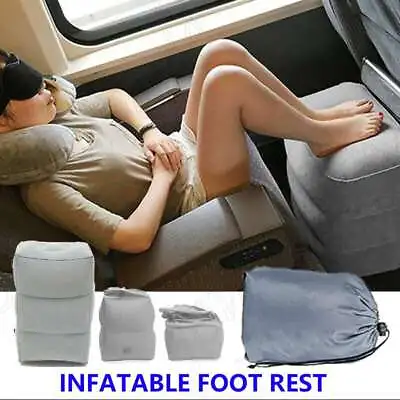 $13.55 • Buy Inflatable Foot Rest Travel Air Pillow Cushion Home Office Travel Footrest Relax
