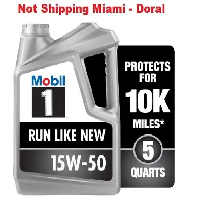 Mobil 1 Advanced Full Synthetic Motor Oil 15W-50 5 Quart • $27.97