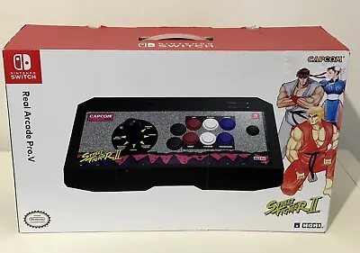 HORI Nintendo Switch Arcade Hayabusa Stick Capcom Street Fighter Classic Edition • £175