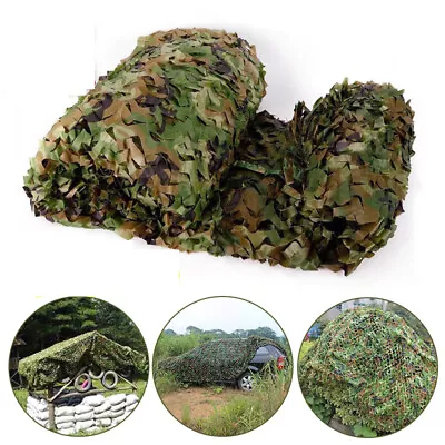 4mx6m Camo Net Hunting Shooting Camouflage Hide Army Camping Woodland Netting UK • £15.99