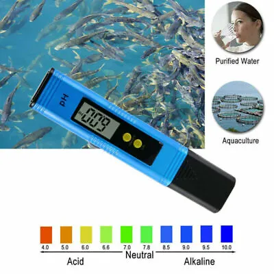 £8.99 • Buy Pocket PH Meter Fish Tank Digital Water Tester Aquarium Pool Water Test Pen